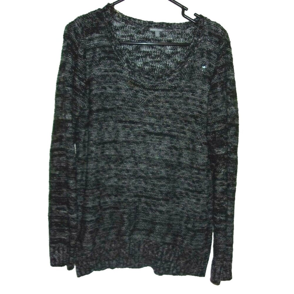 Charlotte Russe Black and White Striped Knit Sweater XL Womens Pullover Top